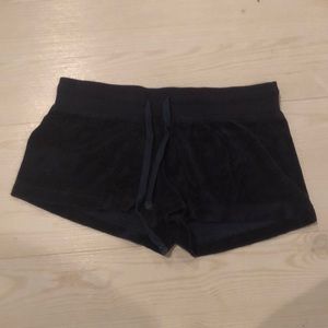 Navy terry cloth shorts